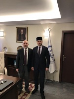 عباسوف يلتقي رئيس إدارة الحج والعمرة في تركيا 