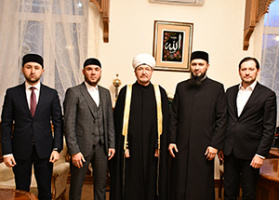 سماحة المفتي يستقبل إلدوز إسحاقوف رئيس الإدارة الدينية لمسلمي جمهورية موردوفيا 