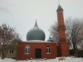 Алгайский минарет виден издалека:строительсвто мечети в  селе Александров-Гай завершились
