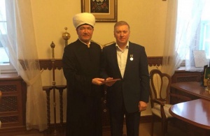 Встреча Муфтия шейха Равиля Гайнутдина с меценатом Мусой Бажаевым 