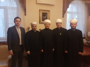 Муфтий Шейх Равиль Гайнутдин встретился с делегацией руководителей региональных духовных управлений мусульман Северо-Западного региона