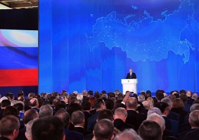 سماحة المفتي يشارك في حضور الإعلان عن الرسالة السنوية للرئيس بوتين 