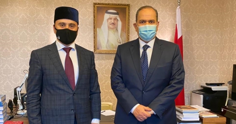 Встреча зампреда СМР и ДУМРФ Рушана Аббясова с Послом Бахрейна Абдурахманом Саати