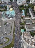 ربع مليون مسلم يؤدون صلاة عيد الفطر في موسكو 