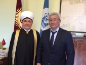 Глава СМР  ДУМРФ муфтий шейх Равиль Гайнутдин встретился с мэром города Бишкек Кубанычбеком Кулматовым