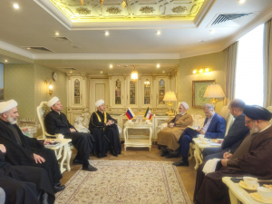 Муфтий Шейх Равиль Гайнутдин встретился с заместителем Председателя Совета экспертов ИРИ аятоллой Арафи