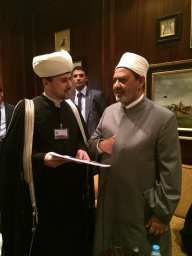 First deputy Chairman of Russia Muftis Council met with the Sheikh of Al-Azhar Ahmed el-Tayeb