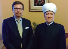 Муфтия Шейха Равиля Гайнутдина поздравил  с 30-летием служения в Московской Соборной мечети Глава мусульманской общины Финляндии