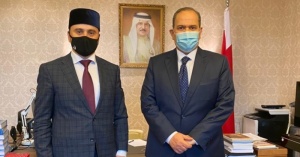 الدكتور روشان عباسوف يلتقي سعادة سفير مملكة البحرين بموسكو