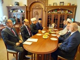 سماحة المفتي يستقبل وفد هيئة الشؤون الدينية التركية برئاسة الدكتور محمد غورماز