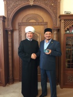 Муфтий шейх Равиль Гайнутдин принял в своей резиденции Сопредседателя СМР, Муфтия Поволжья Мукаддаса Бибарсова 