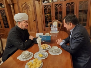 Муфтий Шейх Равиль Гайнутдин встретился с депутатом Государственной думы Гаджимурадом Омаровым