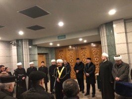 سماحة المفتي يشارك في صلاة الجنازة على الجنرال غارييف بالمسجد الجامع بموسكو