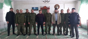 Встреча заместителя Муфтия ДУМСО со служащими воинской части 