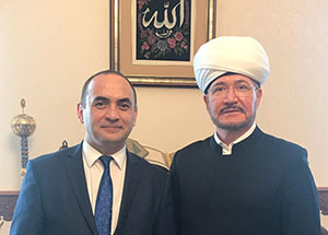 Муфтий Шейх Равиль Гайнутдин встретился  с ректором Азербайджанского института теологии