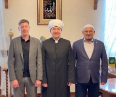 سماحة المفتي يلتقي مقدس بيبارسوف رئيس الإدارة الدينية لمسلمي مقاطعة ساراتوف