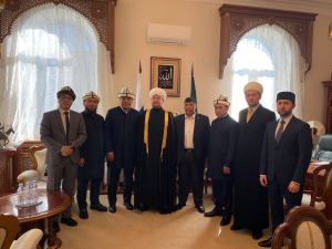 Муфтий Шейх Равиль Гайнутдин принял делегацию религиозных и государственных деятелей Кыргызской Республики 