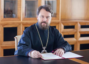 Поздравление митрополиту Волоколамскому Илариону с присуждением Государственной премии