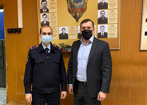 Динар Гайнетдинов встретился с заместителем начальника 4-го отдела полиции на метрополитене Тимуром Магкаевым