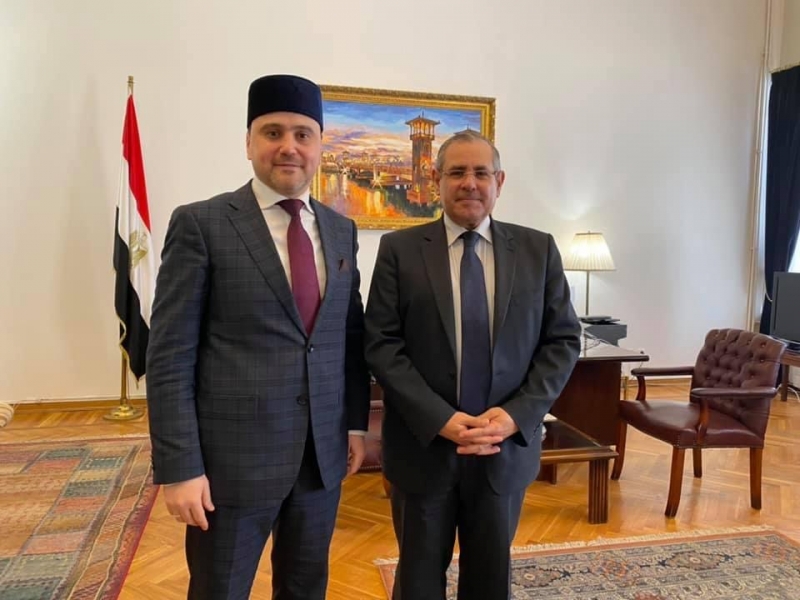 Сотрудничество с мусульманами Египта.  Рушан Аббясов встретился с Послом АРЕ в РФ