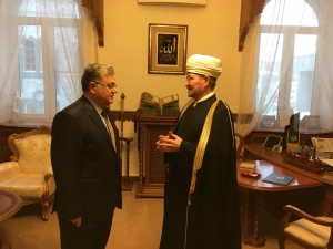 Муфтий Шейх Равиль Гайнутдин встретился с Чрезвычайным и Полномочным Послом Турции Хюсейином Лязип Дириозом