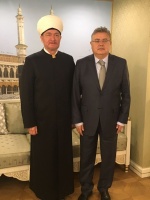 Mufti Sheikh Ravil Gaynutdin meets Huseyin Dirioz, Ambassador of Turkey