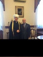 Муфтий Шейх Равиль Гайнутдин встретился   с советником по делам религий Посольства Турецкой Республики  доктором Дурсуном Айгуном