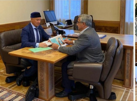 فاريت فاريسوف يلتقي فاسيل شيخرازييف رئيس نائب وزراء جمهورية تتارستان