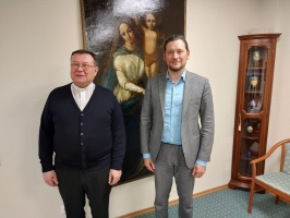محي الدينوف يلتقي باولو بيزي رئيس مجلس الأساقفة الكاثوليك في روسيا