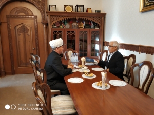 Встреча Муфтия Шейха Равиля Гайнутдина с Генеральным директором   Научно-исследовательского центра исламской истории, искусства и культуры Турции  Халитом  Эреном