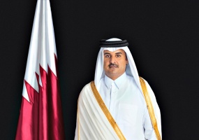 سماحة المفتي يتلقى برقية شكر وتهنئة من حضرة صاحب السمو أمير دولة قطر 