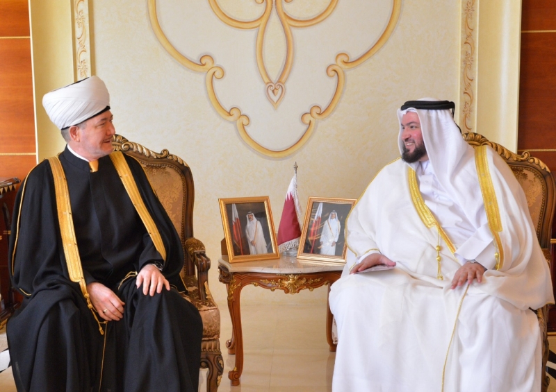 Муфтий Шейх Равиль Гайнутдин направил поздравление в адрес Министра вакфов и исламских дел Катара Гейса бин Мубарака Аль-Кавари